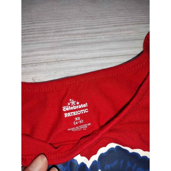 Girls red blue summer outfit size 4 - Picture 5 of 5